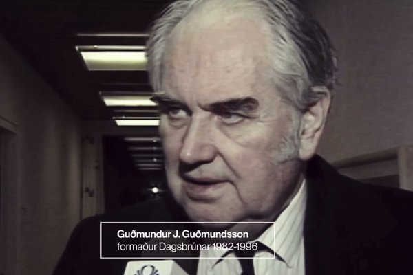 Guðmundur J. Guðmundsson formaður verkalýðsfélagsins Dagsbrúnar 1982-1996