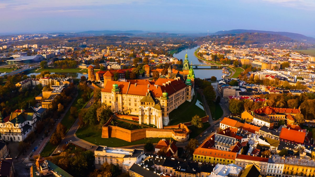 Wawel-kastali í Krakow í Póllandi